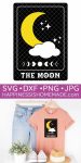 moon tarot card svg file pin graphic