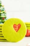 Single Grinch Christmas Cookie