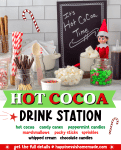 elf with hot cocoa drink station recipes