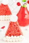Red Santa hat Christmas dessert