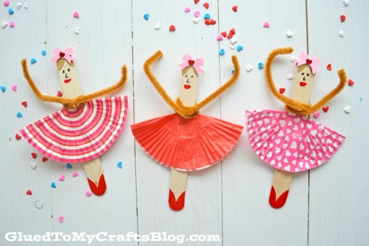 craft sticks made into ballerinas