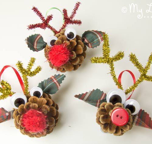 Pine Cone Reindeer Crafts
