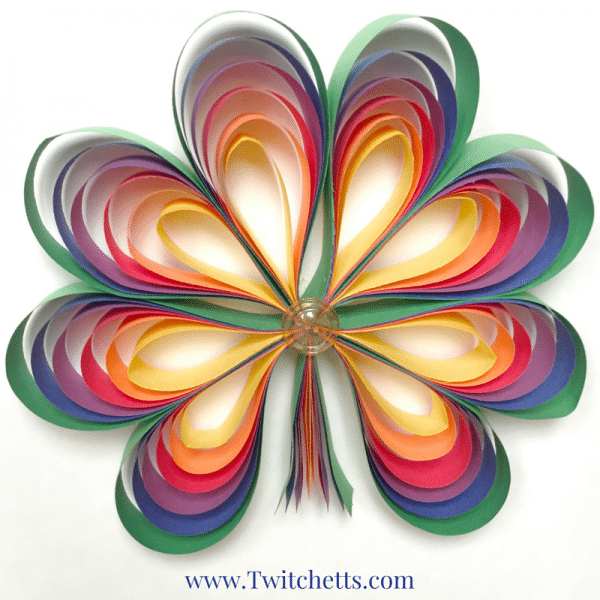 rainbow paper shamrock kids craft