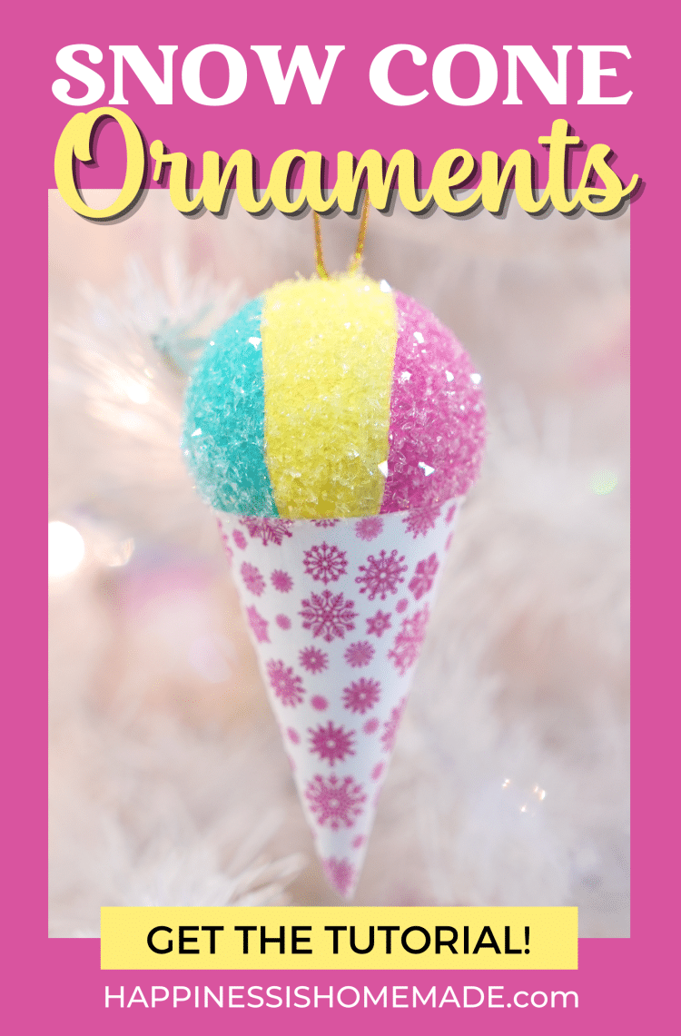 snow cone ornaments get the tutorial!