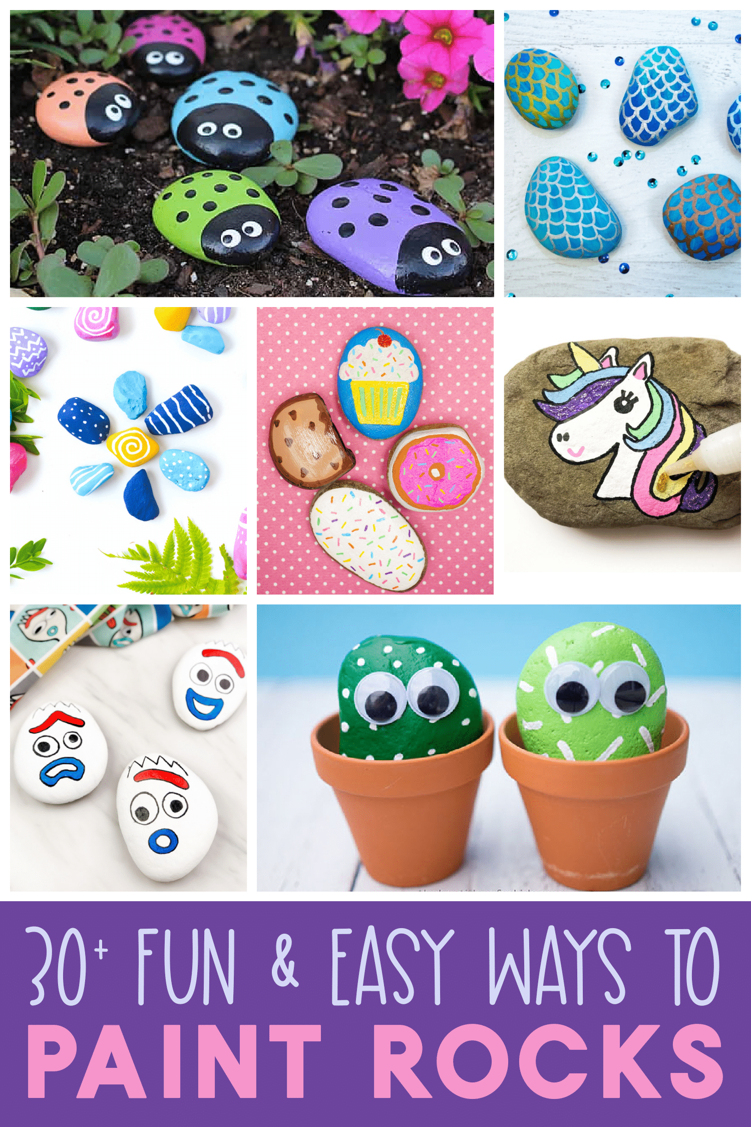 Rock Painting Ideas and Easy Tips - Ruffles and Rain Boots