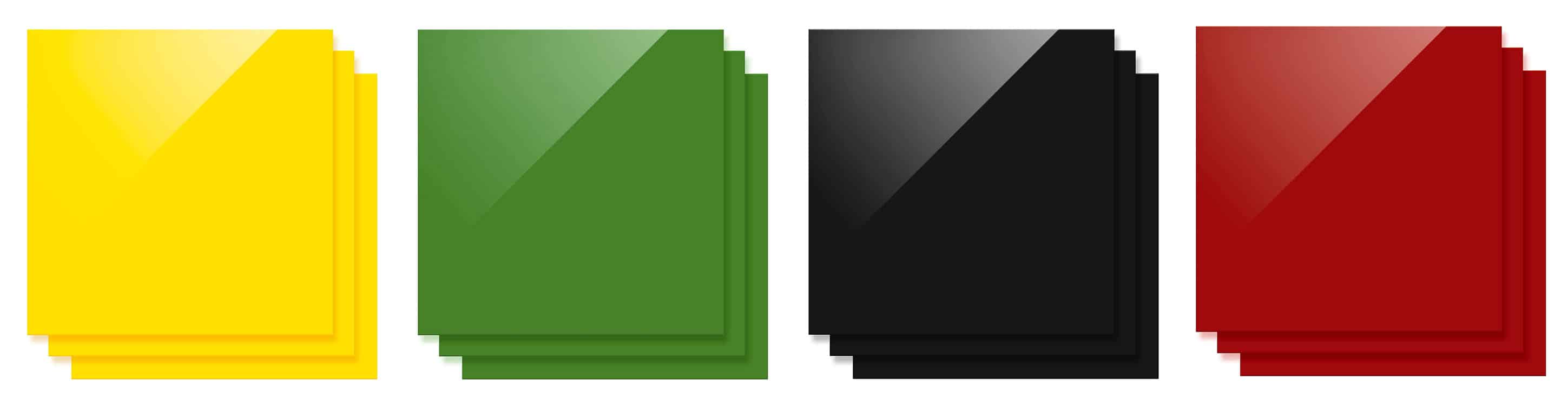 colored acrylic sheets for xtool M1 in black and green
