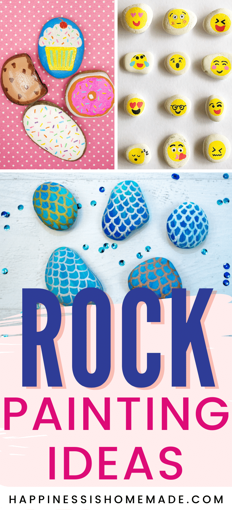 Pin graphic rock painting ideas