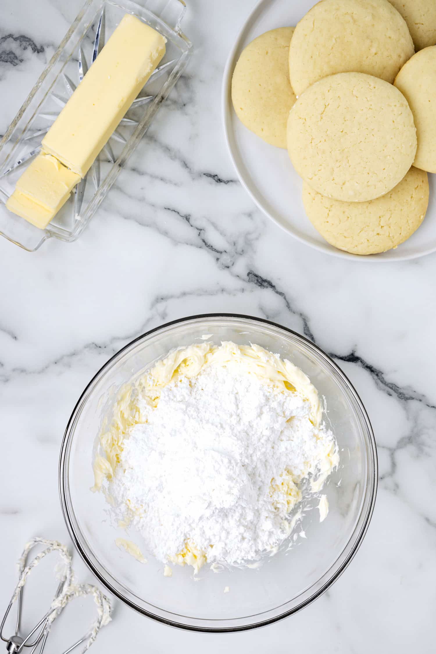 Adding ingredients to Lofthouse cookie recipe