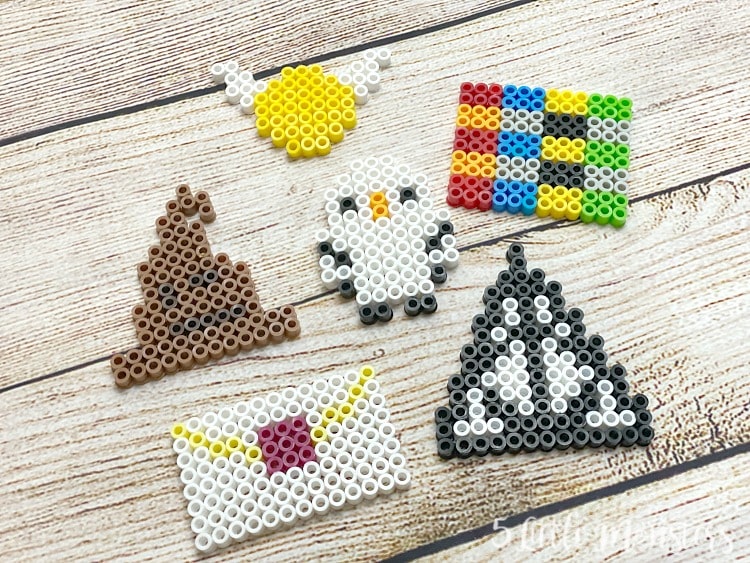 harry potter inspired perler beads 