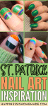 Pin graphic of St. Patrick Nail Ideas