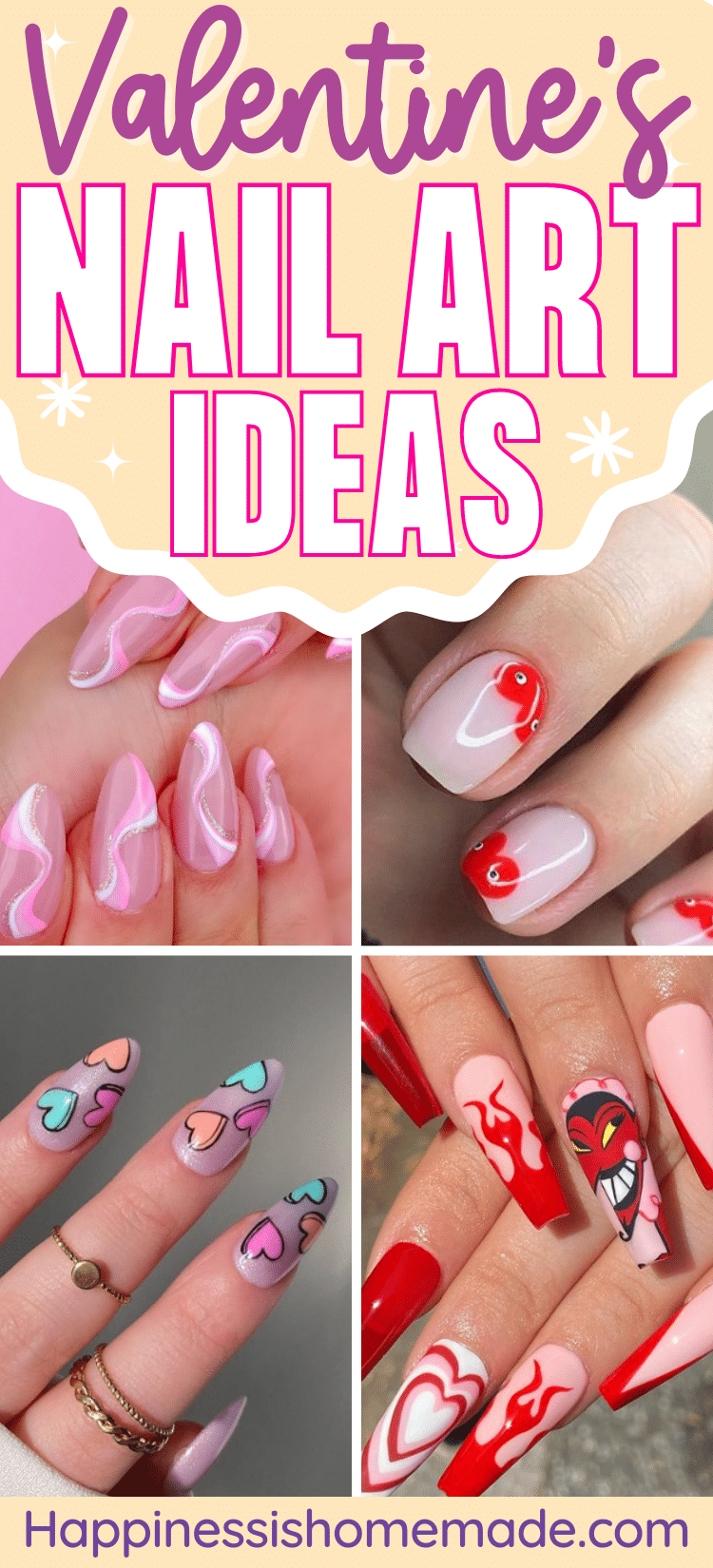 30 Fun Valentine's Day Nail Art Designs - V-Day Nail Inspiration