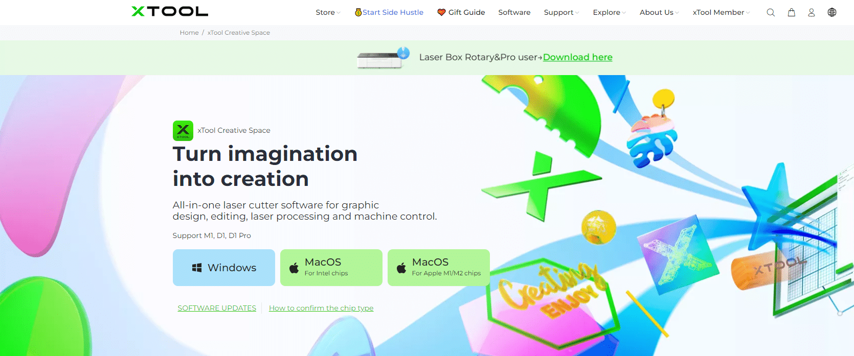 xtool creative space software screenshot