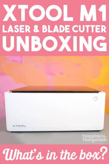 xtool m1 laser and blade cutter unboxing, whats in the box