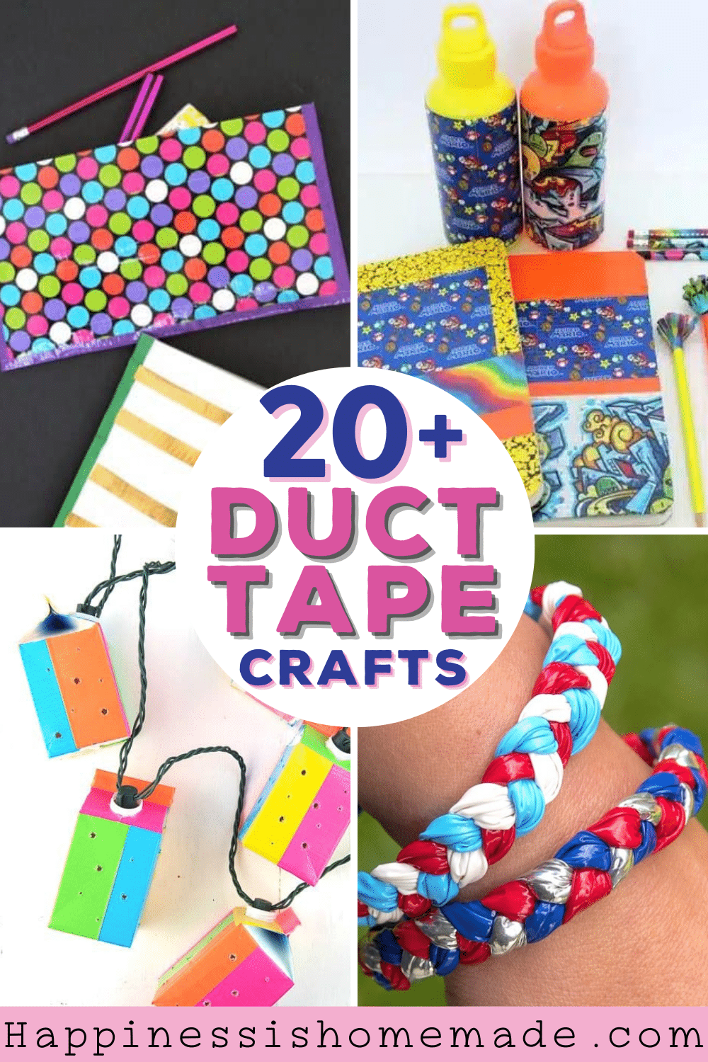 20+ duct tape crafts collage graphic