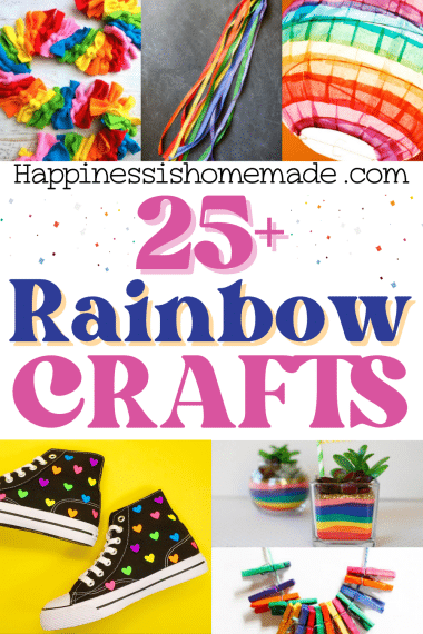 25+ Rainbow Crafts for Kids & Adults - Happiness is Homemade