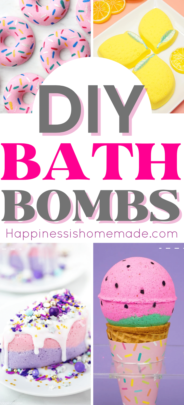 DIY Bath Bombs pin graphic