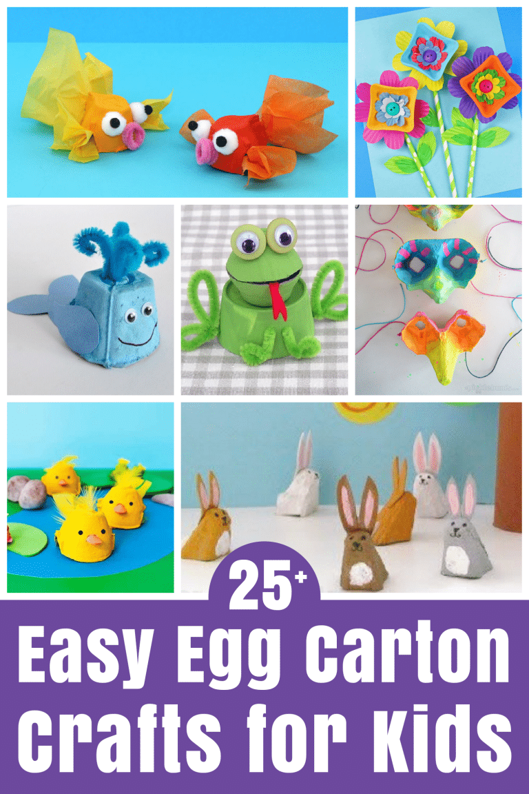 25+ Easy Egg Carton Crafts for Kids