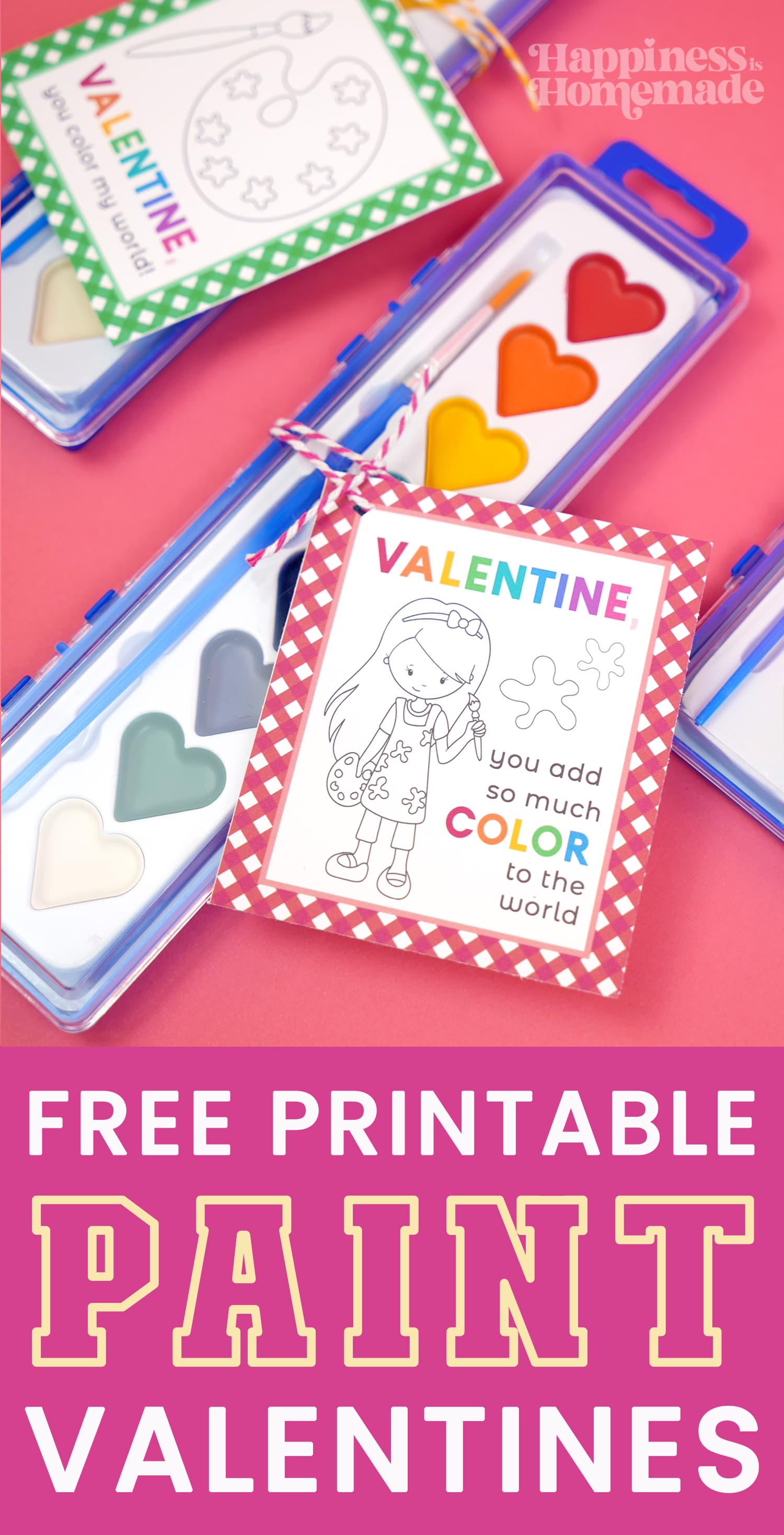 "Free Printable Paint Valentines" graphic