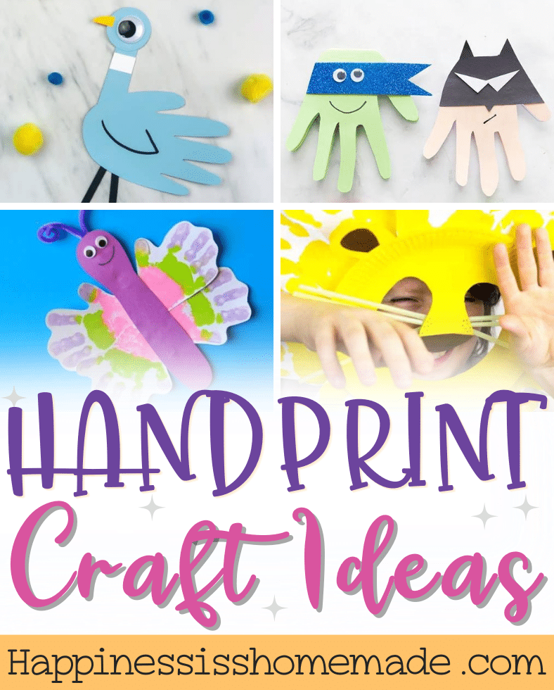 Handprint Craft Ideas collage stylized facebook image