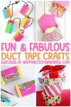 Fun and Fabulous Duct Tape Crafts pin graphic