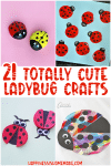 21 Totally Cute Ladybug Crafts pin graphic