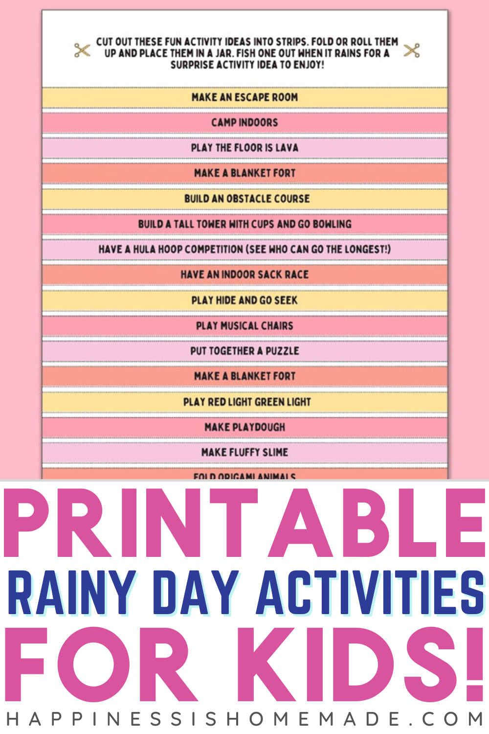 17 Rainy Day Activities for Kids - Days With Grey