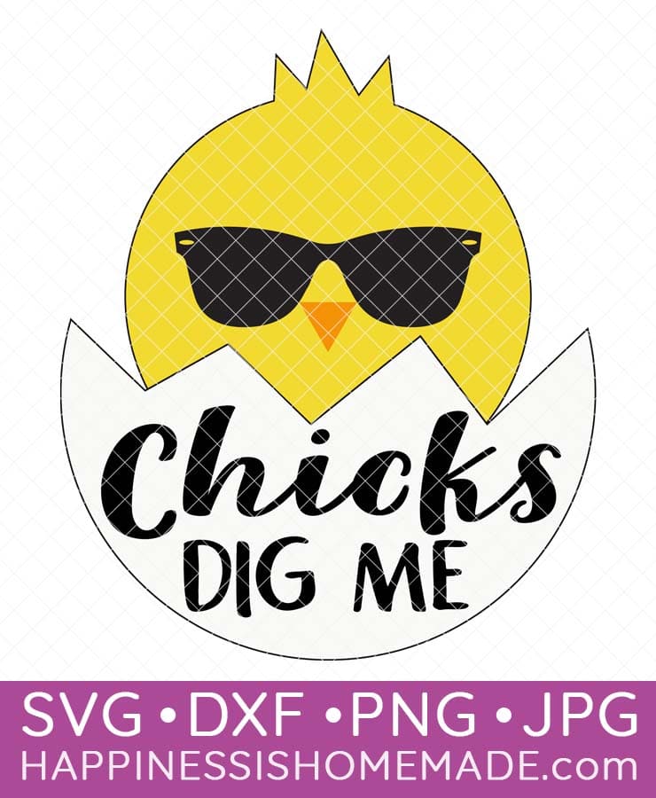chicks dig me svg file 