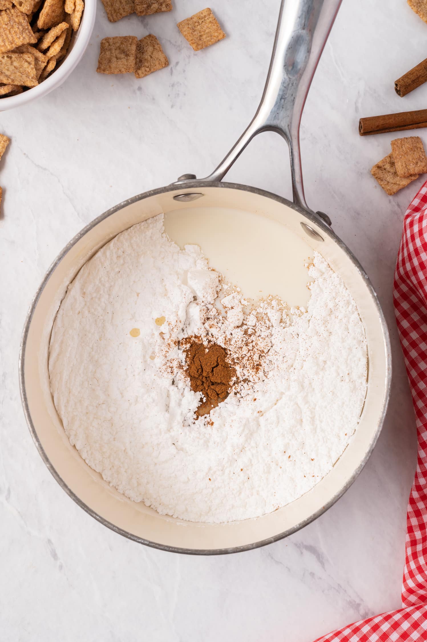 Easy Cereal recipe being mixed