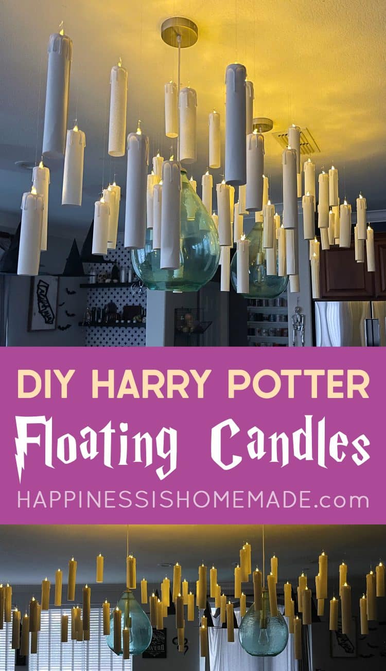 DIY Floating Harry Potter Candles for Party Decoration PIN