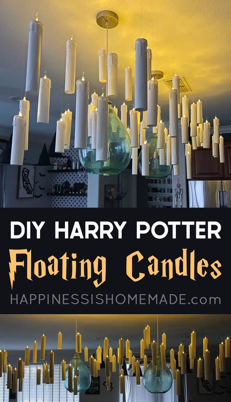 DIY Floating Harry Potter Candles for Party Decoration PIN