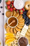 Easy to make, delicious brunch food for a party pictured on tray
