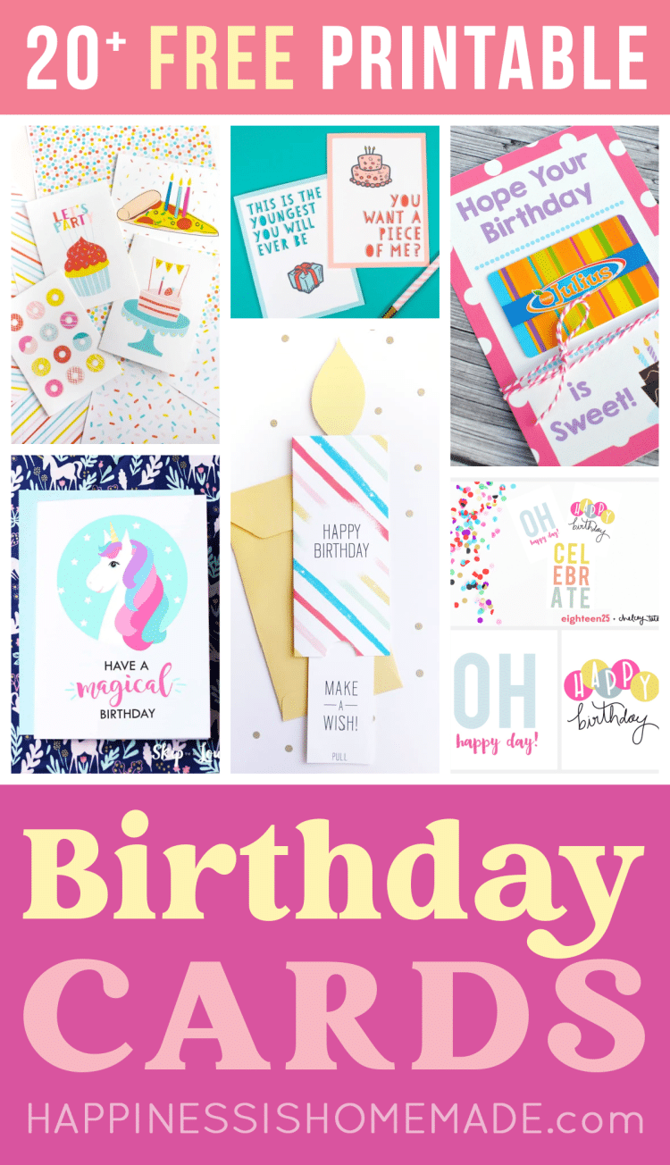 20+ free printable birthday cards pin graphic