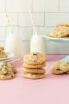 A great cookie recipe to give as a gift pictured with milk