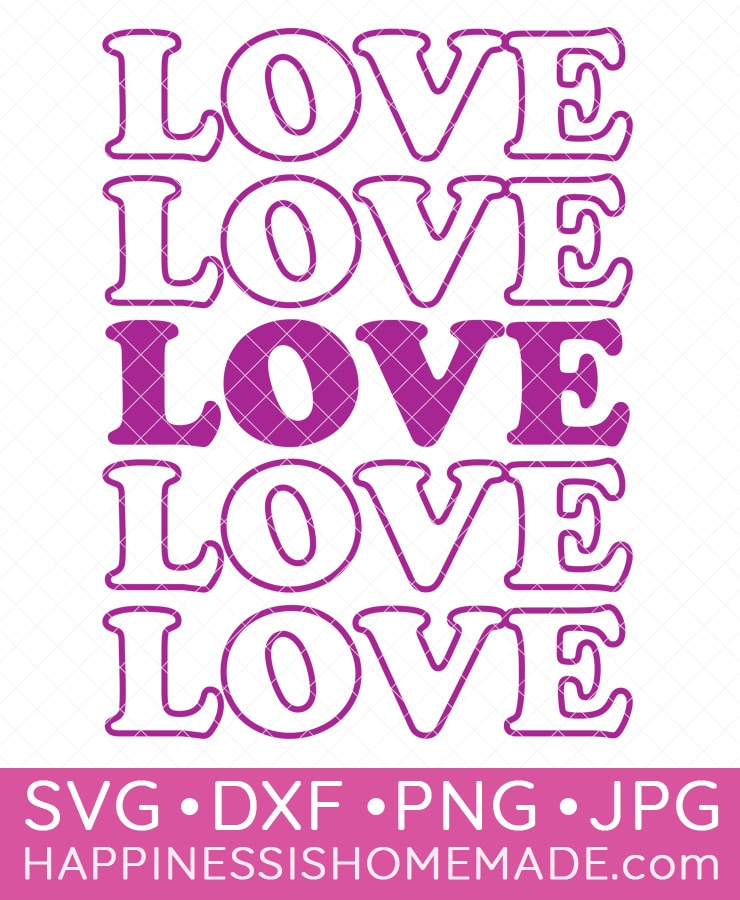 LOVE valentine svg file 