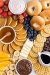 Best breakfast foods placed on brunch board