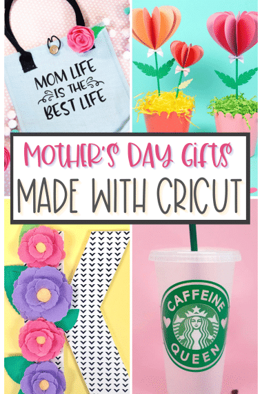 Mother's Day gifts made with Cricut graphic