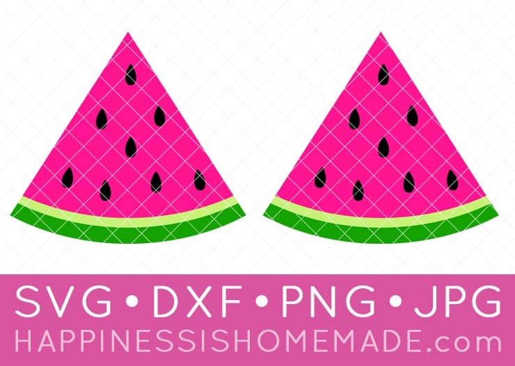watermelon slice earrings svg file