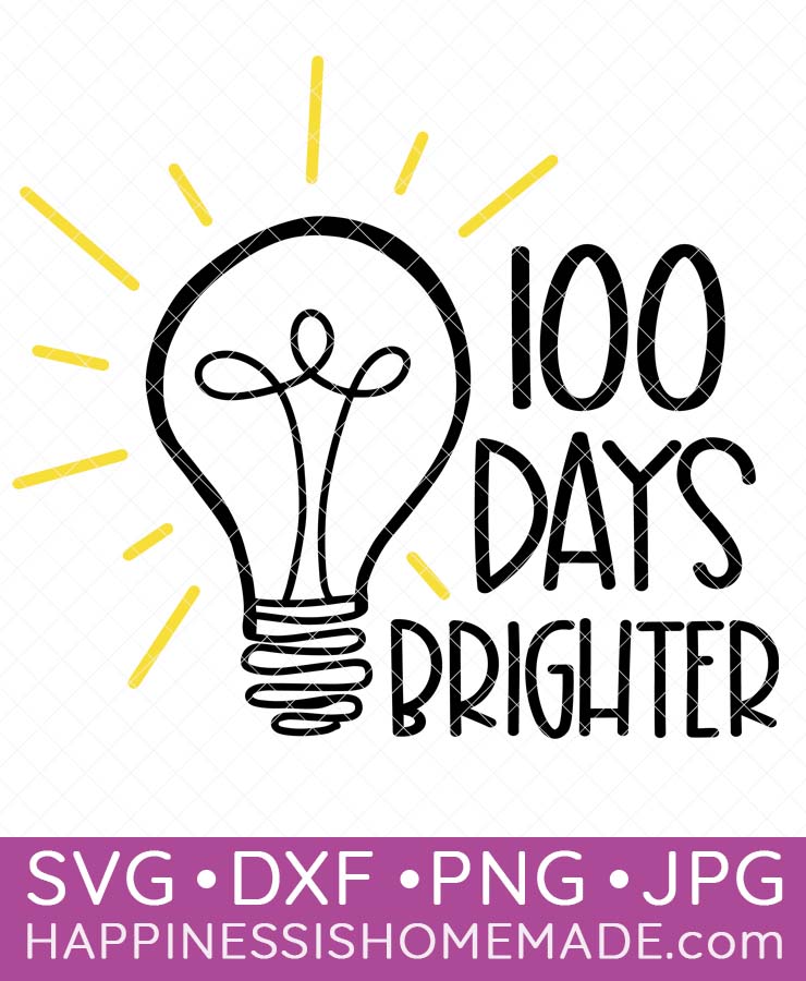 100 days brighter svg file