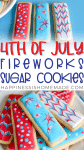 4th of July Fireworks Sugar Cookies