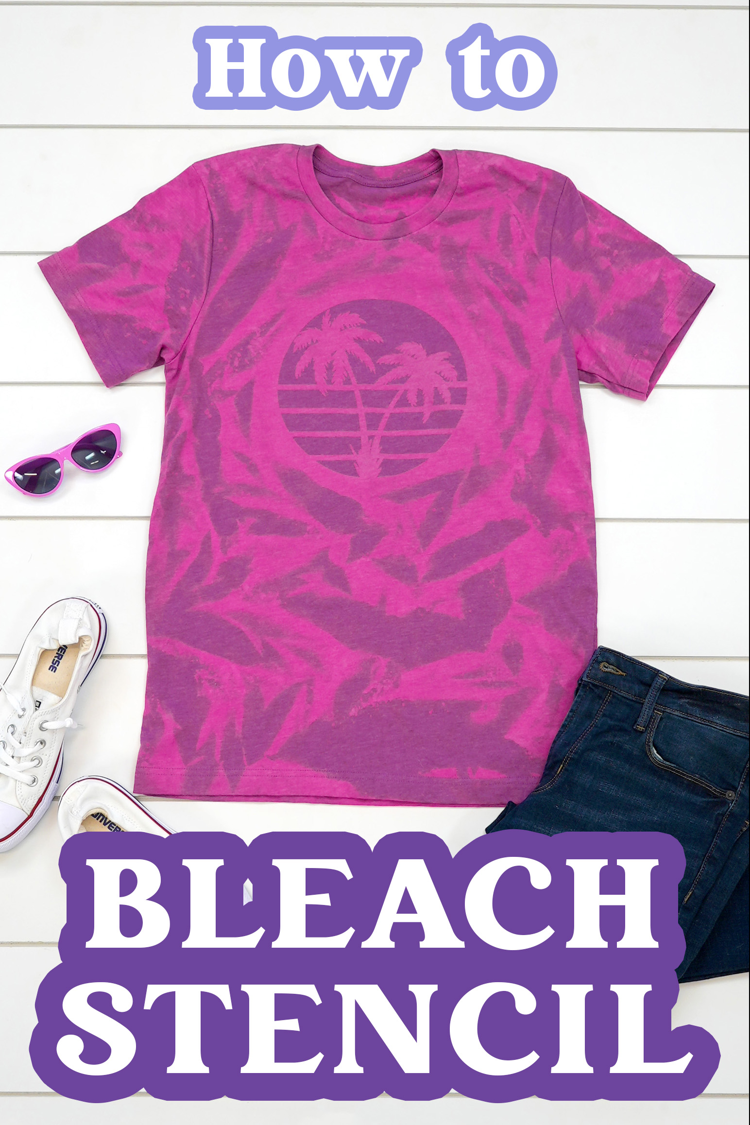 how to bleach stencil shirts