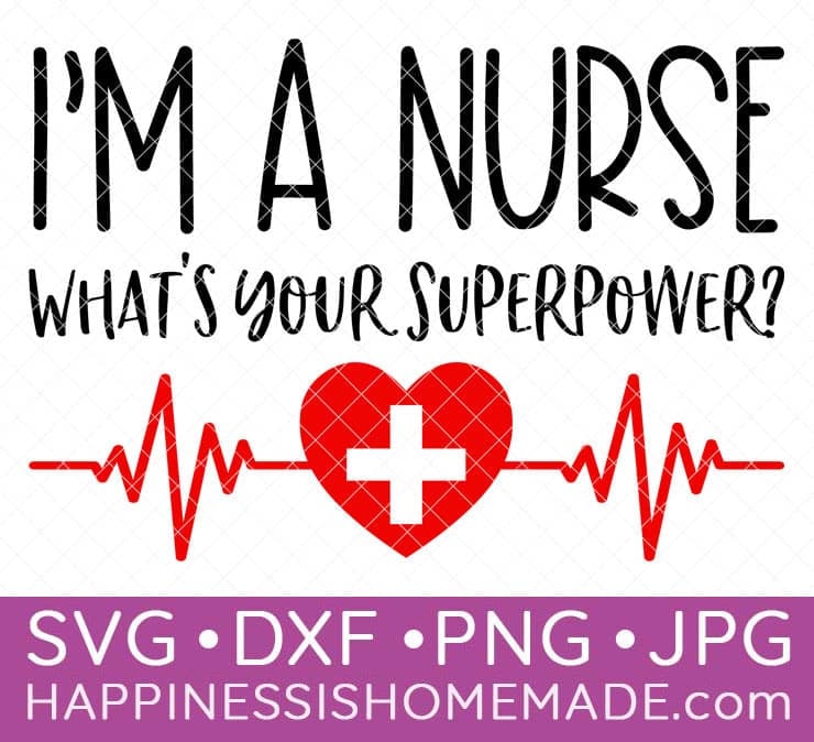 nurse superhero svg file