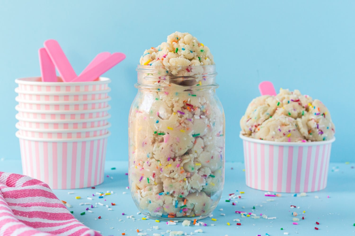 tasty frozen treats in a jar