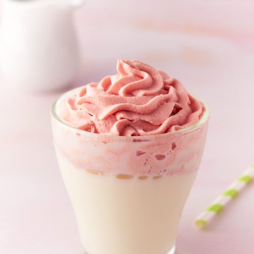 Korean inspired strawberry milk