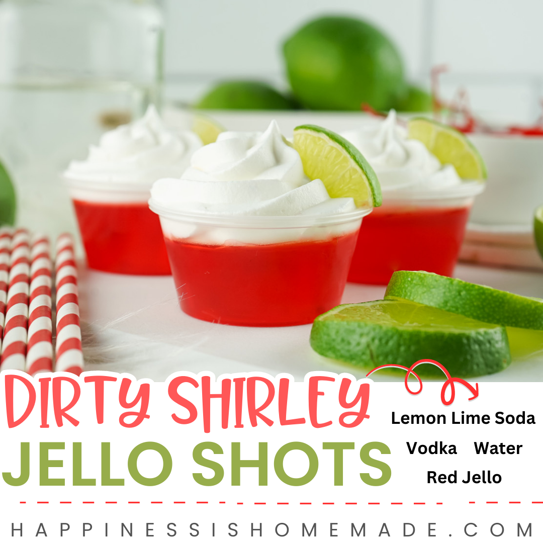 Dirty Shirley Jello Shot Recipe Card