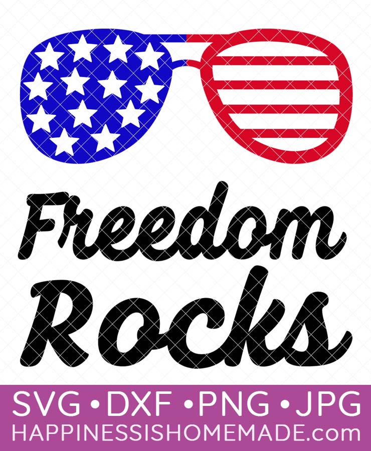 free fourth of july svg freedom rocks