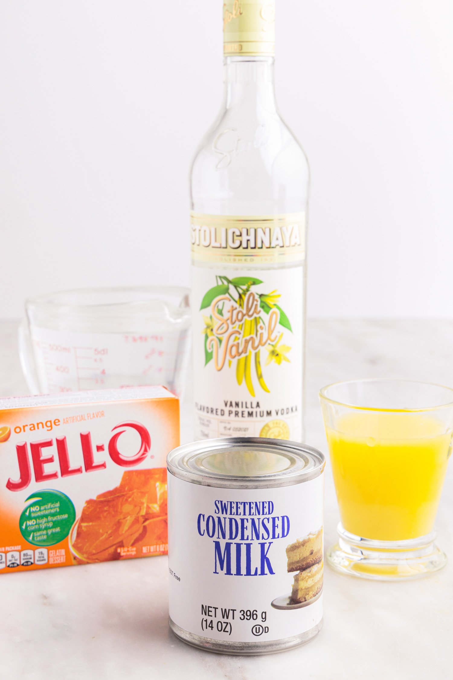 ingredients for the best jello shot recipe