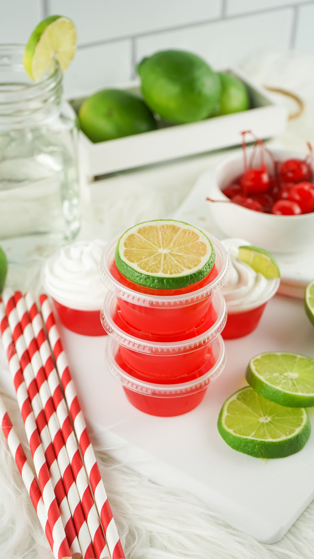 stack of jello shots for summer