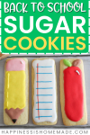back to school sugar cookies
