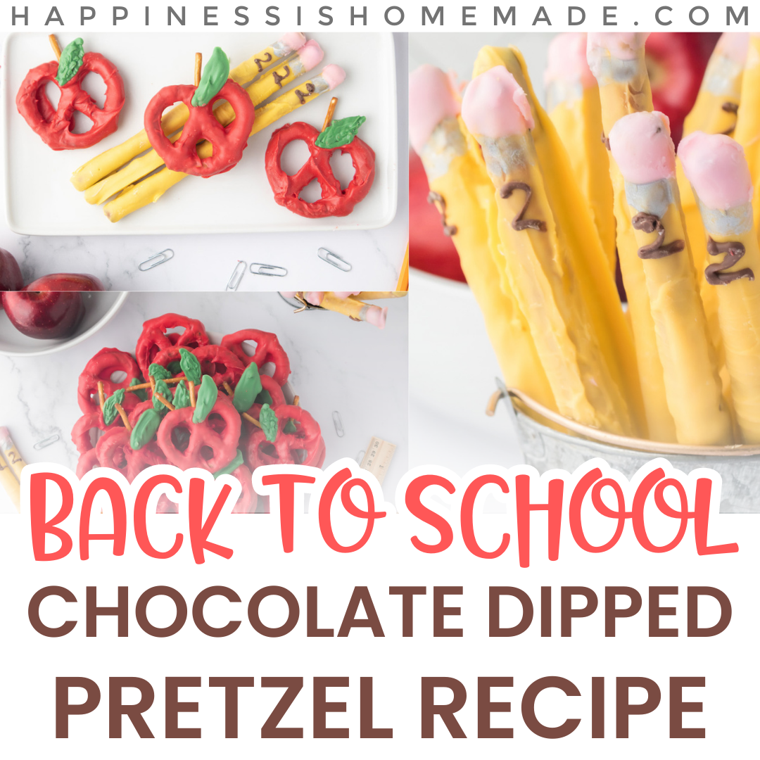 Back To School Chocolate Dipped Pretzel Recipe