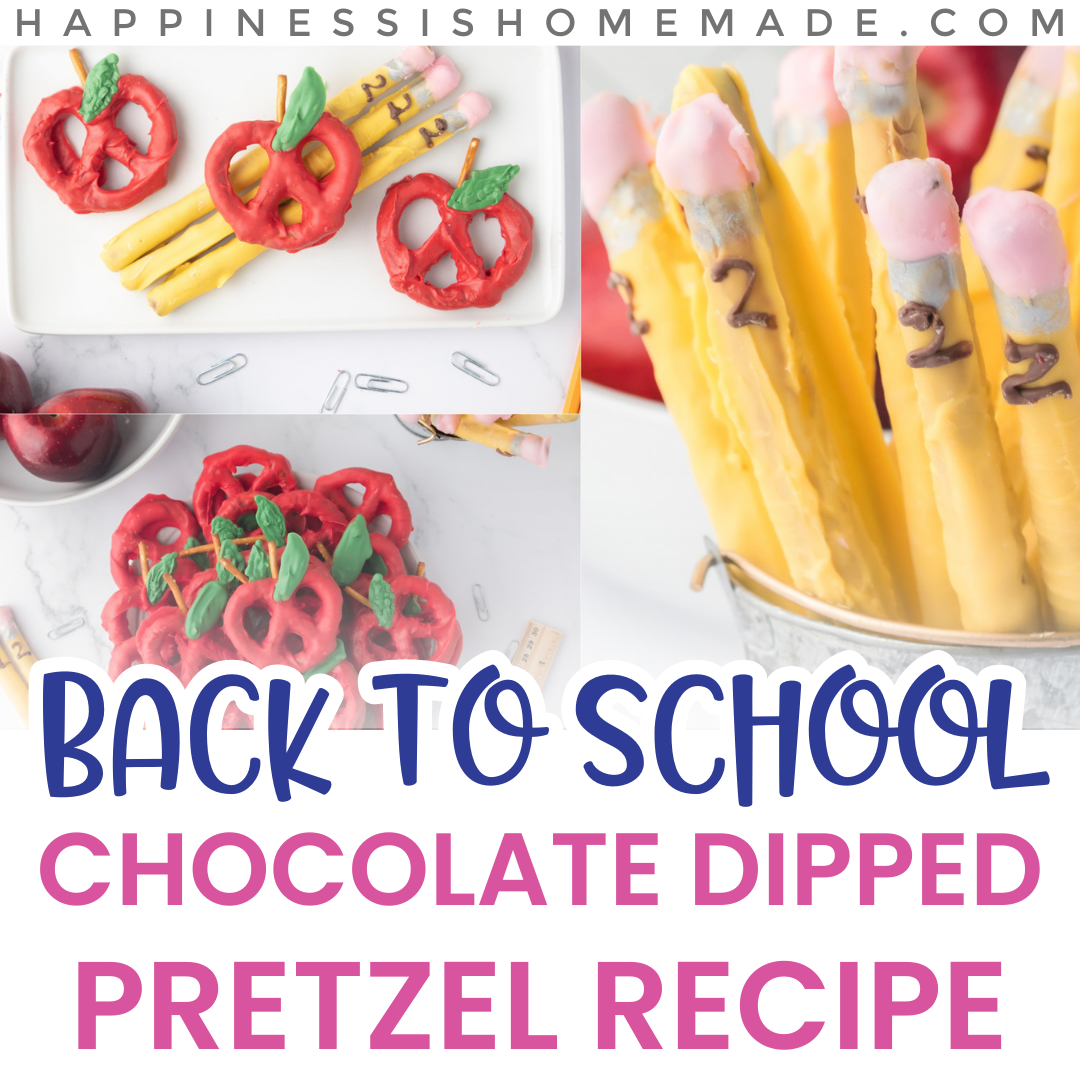 Back to School Chocolate Dipped Pretzel Recipe